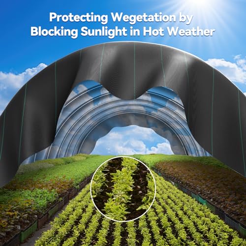 iropro 3ftx50ft Weed Barrier Landscape Fabric Heavy Duty, Woven Weed Control Cloth, Woven Geotextile Fabric for Underlayment, Gardening Ground, Commercial Driveway Weed Block Cover Mat