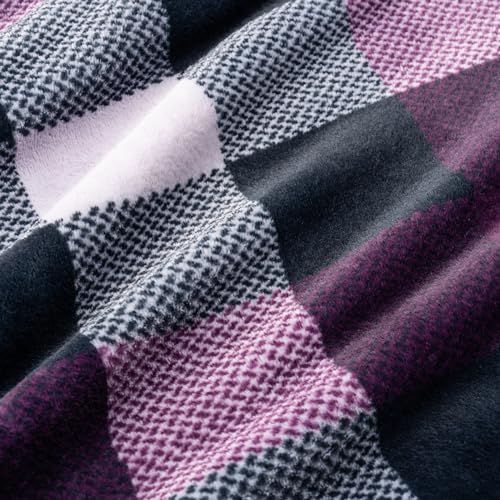 Berkshire Blanket Primalush™ Buffalo Plaid Plush Throw Blanket, Soft Fuzzy Lightweight Warm Fleece Throw for Couch, All Season Use(Double Buffalo Plaid, 50in x 70in)