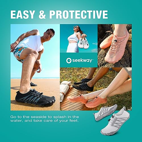 SEEKWAY Water Shoes Sports Quick-Dry Barefoot Aqua Beach Pool Lake Swim Boating Hiking Surfing Men Women Purple SP001