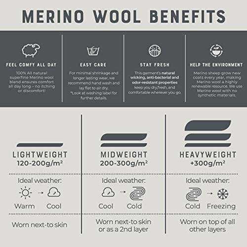 MERIWOOL Lightweight Reversible Merino Wool Headband for Women and Men