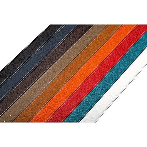 Vatee's Reversible Genuine Leather Belts For Men/Women Replacement Belt Strap Without Buckle 1.25"(32mm) Wide 41"(105cm) Long Blue & Black