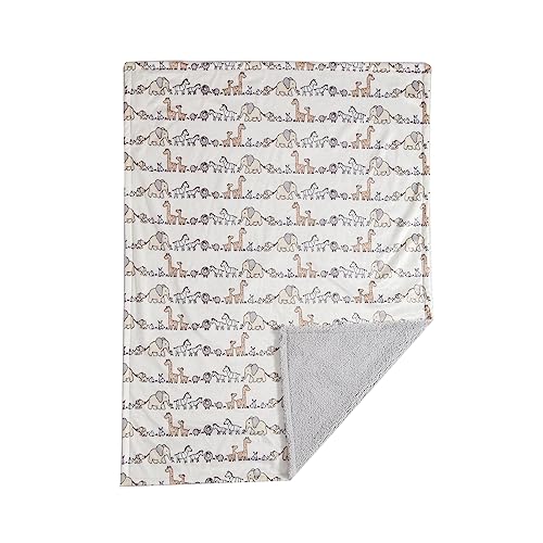 CREVENT Minky Baby Blanket for Girls Boys, Soft Plush Receiving Blanket for Newborns - 30x40 Inches (Vehicle)