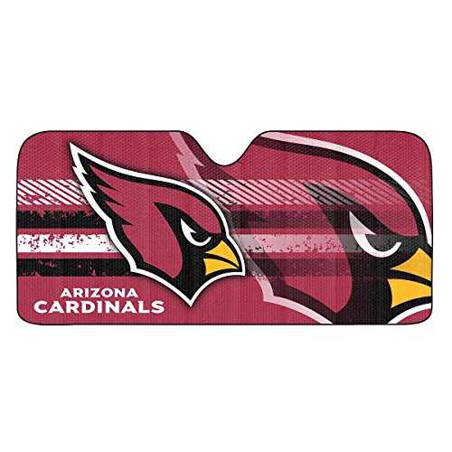 Fanmats 60062 NFL New England Patriots Windshield Sun Auto Shade, Sun Shield Sun Visor | Accordion tri-fold for storage | 59" x 29.5", Colorful Team Design