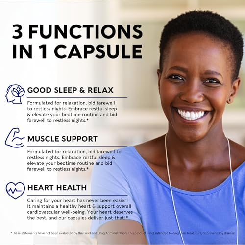 Magnesium Citrate Capsules 1000mg | 100% DV | High Absorption Supplement - Sleep, Muscle & Heart Support - Vegan | Non-GMO - Made in USA - As Powder | Pills | Tablets - 120 Capsules, 2 Month Supply