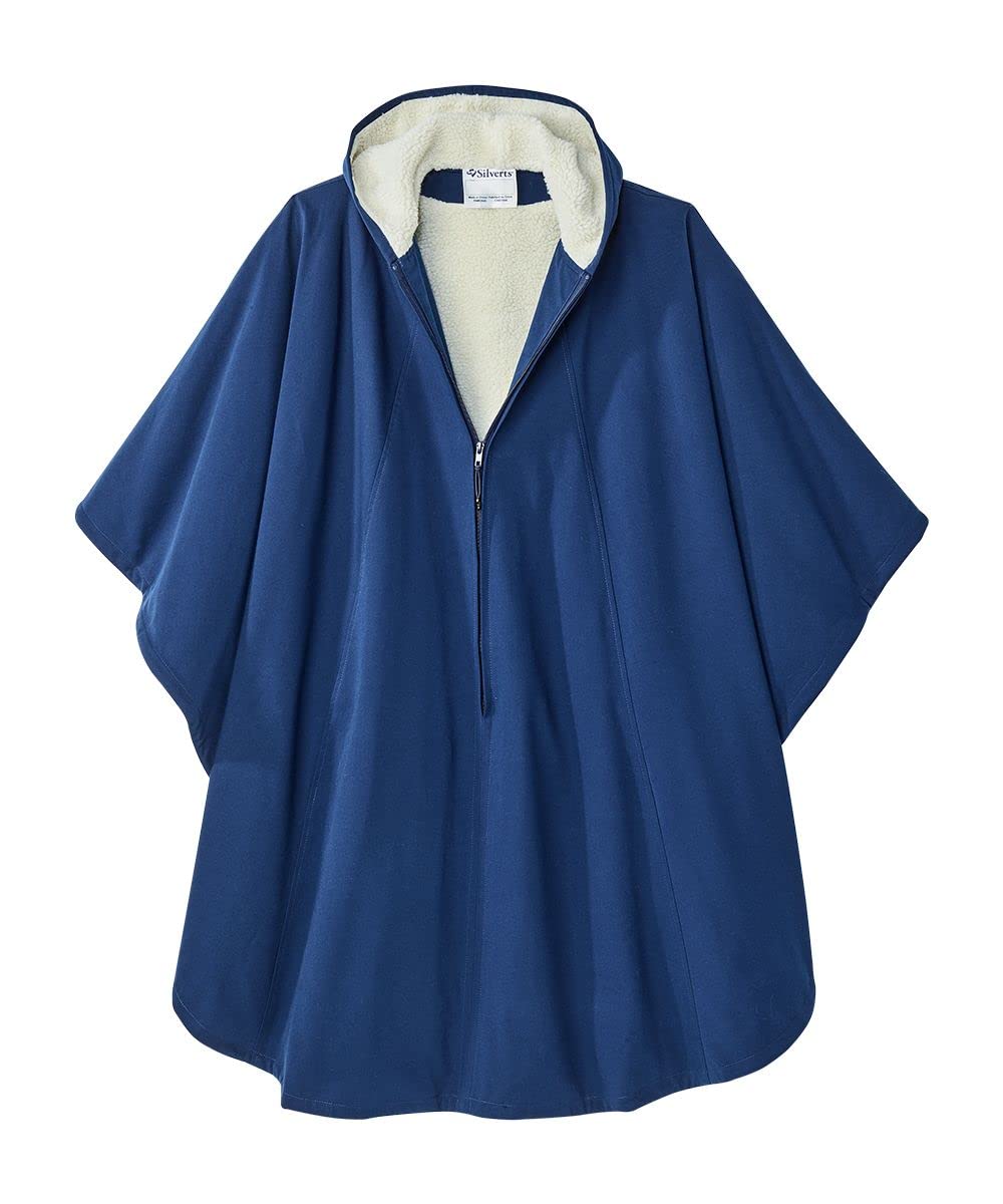 Men’s & Women’s Adaptive Wheelchair Cape With Hood - Winter Poncho Lined Cape - Wine