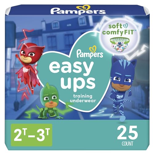 Pampers Easy Ups Boys & Girls Bluey Potty Training Pants - Size 2T-3T, 25 Count, Training Underwear (Packaging May Vary)