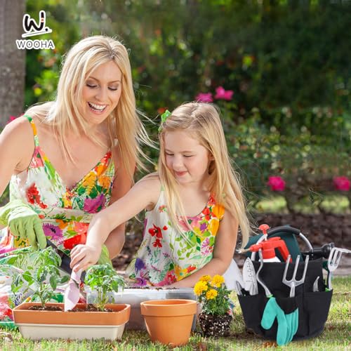 Wooha Tool Organizers Bag 17L collapsible Tool Bag Laundry Organizer Outdoor Camping Garden Harvest Basket Home Bathroom Storage Bath Wash Bag(Black)