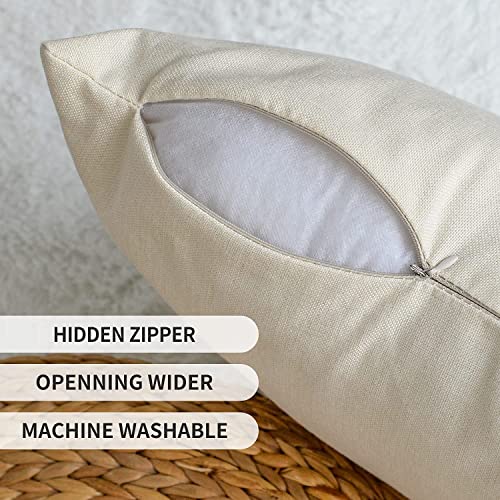 AVOIN colorlife Fall Pumpkin Eucalyptus Leaves Throw Pillow Cover 12x20 Inch, Seasonal Autumn Thanksgiving Harvest Decoration for Home Sofa Couch