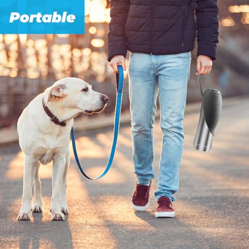 URPOWER 27 Oz Large Dog Water Bottle, Double Wall Insulated Stainless Steel Dog Travel Water Bottle Leak Proof Portable Pet Water Dispenser BPA-Free Drinking Bowl for Dog Outdoor Walking, Hiking