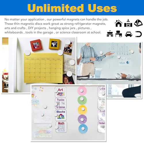 LOVIMAG Super Strong Neodymium Disc Magnets with Epoxy Coating, Powerful Permanent Rare Earth Magnets 1.26 inch x 1/8 inch, Pack of 6