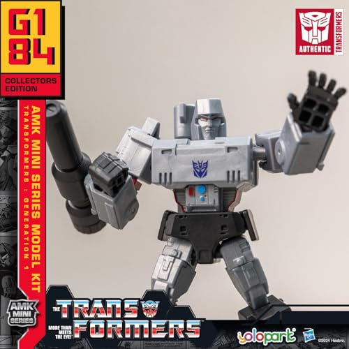 YOLOPARK Optimus Prime and Megatron Transformer Toy 2-Pack, AMK Mini Series Transformers G1 Action Figures,4.72 Inch Highly Articulated Autobot and Decepticon Easter Toys for Kids Age 8+,No Converting