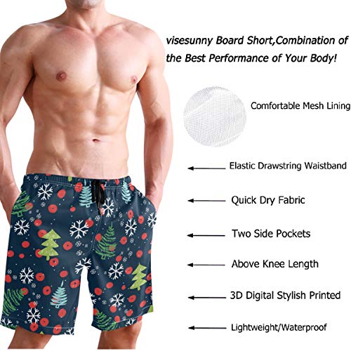 visesunny Men's Beach Short Yellow Banana Swim Trunks Sports Running Bathing Suits