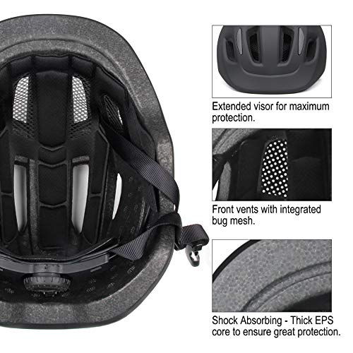 XJD Toddler Helmet Kids Bike Helmet Baby Multi-Sport Adjustable Skateboard Helmet for Kids Boys Girls Infant Helmet Lightweight for Age 1 and Older (Black, X-Small: 18.11"-20.08" / 46-51 cm)