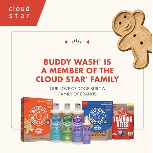 Buddy Wash 2-in-1 Dog Shampoo and Conditioner for Dog Grooming, Lavender & Mint, 1 gal. Bottle