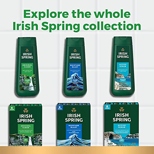 Irish Spring 5 in 1 Body Wash for Men, Men's Body Wash, Smell Fresh and Clean for 24 Hours, Conditions and Cleans Body, Face, and Hair, Made with Biodegradable Ingredients, 30 Oz Pump (Pack of 2)