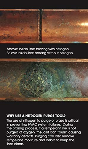 DiversiTech DP-1 Nitrogen Purge Tool, Essential HVAC Equipment for Air Conditioning System Maintenance, Durable Aluminum, Red