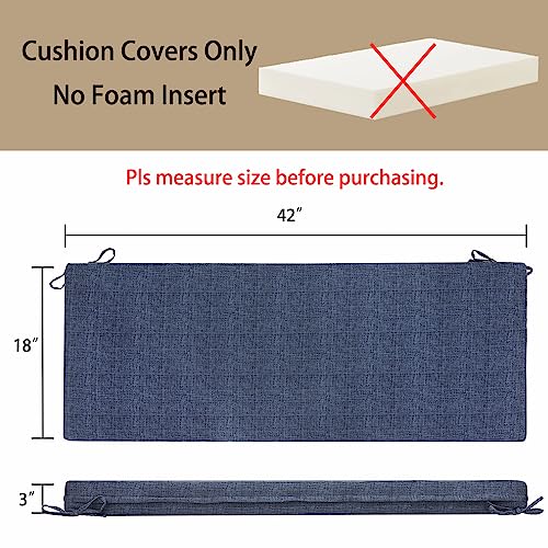Magpie Fabrics Outdoor Cushion Cover Replacement 2 Pack, NO Insert! Water Repellent Slipcover with Ties Decor for Patio Garden Chair Sofa Bench Wicker(Embry Red Hibiscus, 20x18x4 Inch)