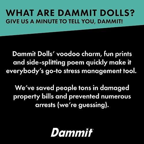 Dammit Doll - Classic Random Color, Stress Relief - Gag Gift - 1 Doll - Sports Themed