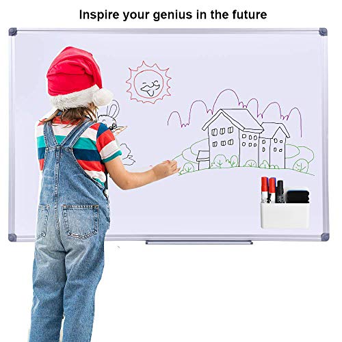 Mabrasse 2p Magnetic Dry Erase Marker Holder,Pen and Eraser Holder for Whiteboard, Magnet Pencil Cup Utility Storage Organizer for Office, Refrigerator, Locker and Metal Cabinets(Purple)