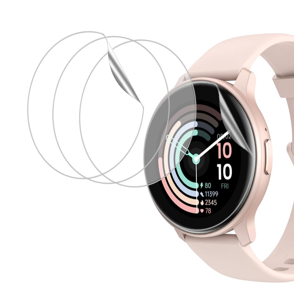 smaate Compatible with OYV TGW008 1.28”, Soft Smart Watch Screen Protector, TPU, 6-pack, Full Coverage, Bubble Self-healin