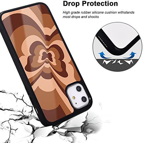 Idocolors Pink Love Heart Printed Case for iPhone 7/8,Shockproof Protective Case with Soft TPU Bumper Hard Back Scratch Resistant Girly Painting Art Cover Case for iPhone SE 2020
