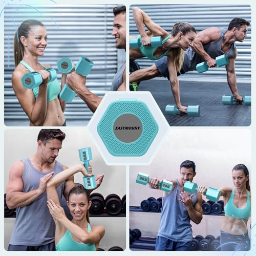 EAST MOUNT Weights Dumbbells Set of 2,Adjustable Dumbells for Women,4 in 1 Free Weights Each 2lb 3lb 4lb 5lb Hand Weights for Home Gym Exercise Training (Blue)