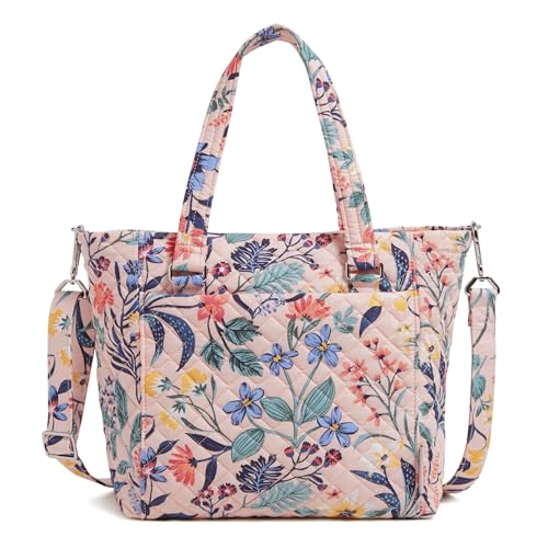 Vera Bradley Cotton Multi-strap Shoulder Satchel Purse, Daisies
