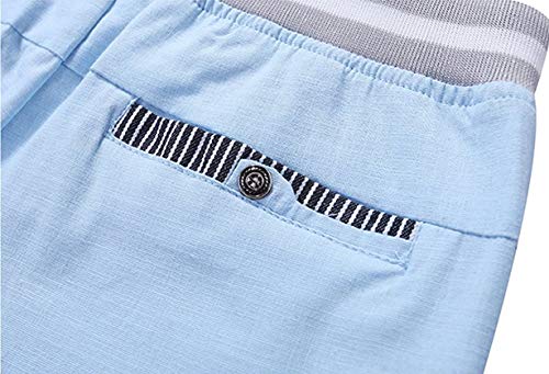 Tansozer Mens Shorts Casual Classic Fit Drawstring Summer Beach Shorts with Elastic Waist and Pockets Peacock Blue 2XL