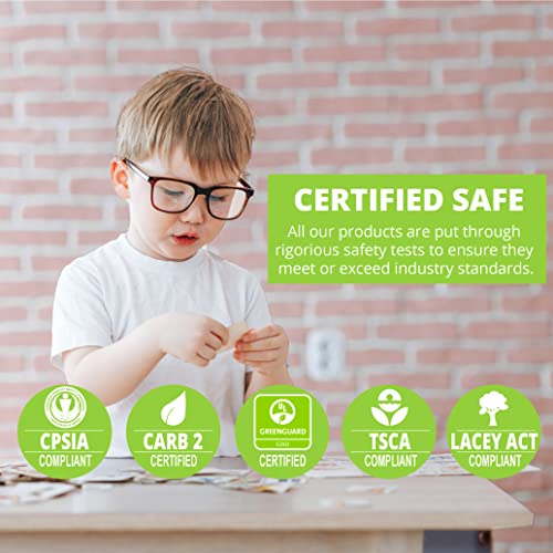 Contender Fully Assembled Folding Mobile Storage Organizer for Daycare Classroom Preschool, Wood Furniture on Rolling Casters with 4 Shelves for Toys, Puzzles, Books (Made in USA)