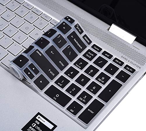 Keyboard Cover for HP 15.6 Laptop 15-dw 15-dy 15-ef 15-db/da/bs 15-bw/HP Envy x360 2-in-1 15.6 15-dy5033dx dy5073dx dy5399nr dy5599nr 15t-dw400/HP 17.3 Laptop 17-by/bs/ca 17-by4022wm by4025nr -Black