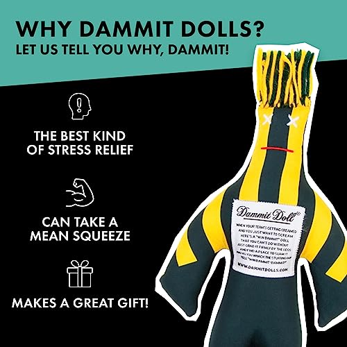Dammit Doll - Classic Random Color, Stress Relief - Gag Gift - 1 Doll - Sports Themed