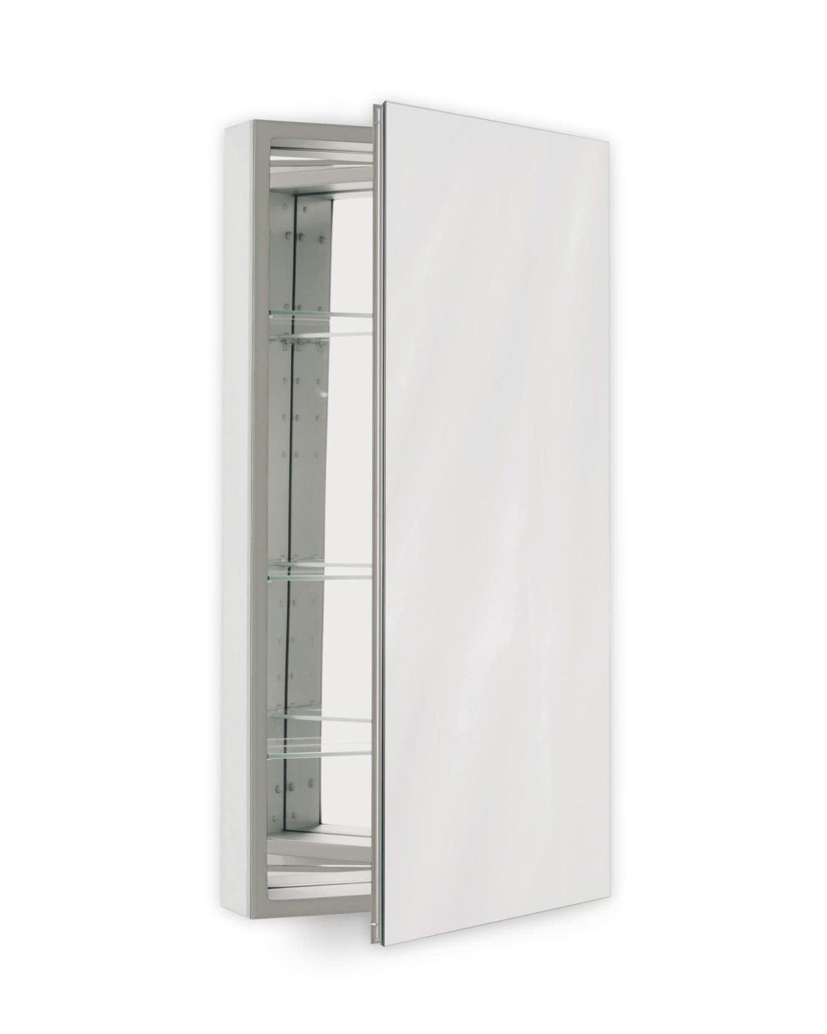 Robern PLM2430G Polished Edge, Classic Gray Interior ̶ Non-Handed PL Series 24" x 30" Flat Top Cabinet