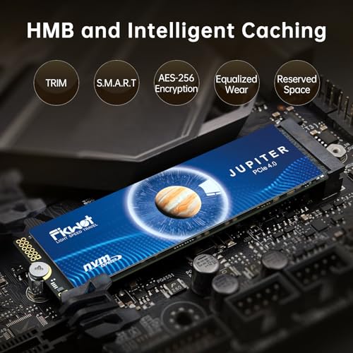 Fikwot FX991 M.2 SSD 500GB NVMe SSD M2 2280 PCIe Gen 4x4, Read Up to 6300MB/s, Internal Solid State Drive for PS5 Laptop Desktop 3D QLC NAND