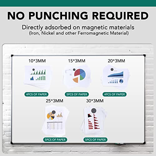 TRYMAG Magnets for Crafts, 5 Different Size, 100Pcs Strong Ceramic Magnets with Adhesive Backing for Crafts, Small Round Magnets Flat Ferrite Craft Circle Magnets for Refrigerator, Button, Hobbies