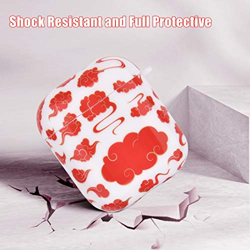 OLEBAND Airpod Case Cover with Keychain and Cute Skin,Hard and Shockproof Ipods Case Cover for Women and Girls,Accessory Sets Air pod 2 and 1(Cow)