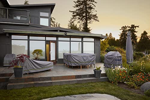 Duck Covers Soteria Water-Resistant 26 Inch Square Patio Ottoman/Side Table Cover, Outdoor Ottoman Cover