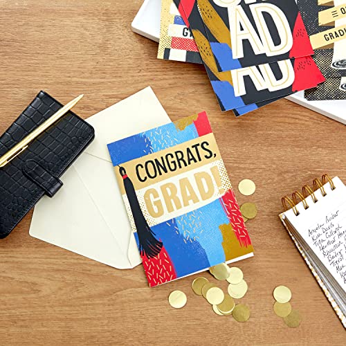 Hallmark Graduation Cards Assortment, Congrats (16 Cards and Envelopes, 4 Designs)