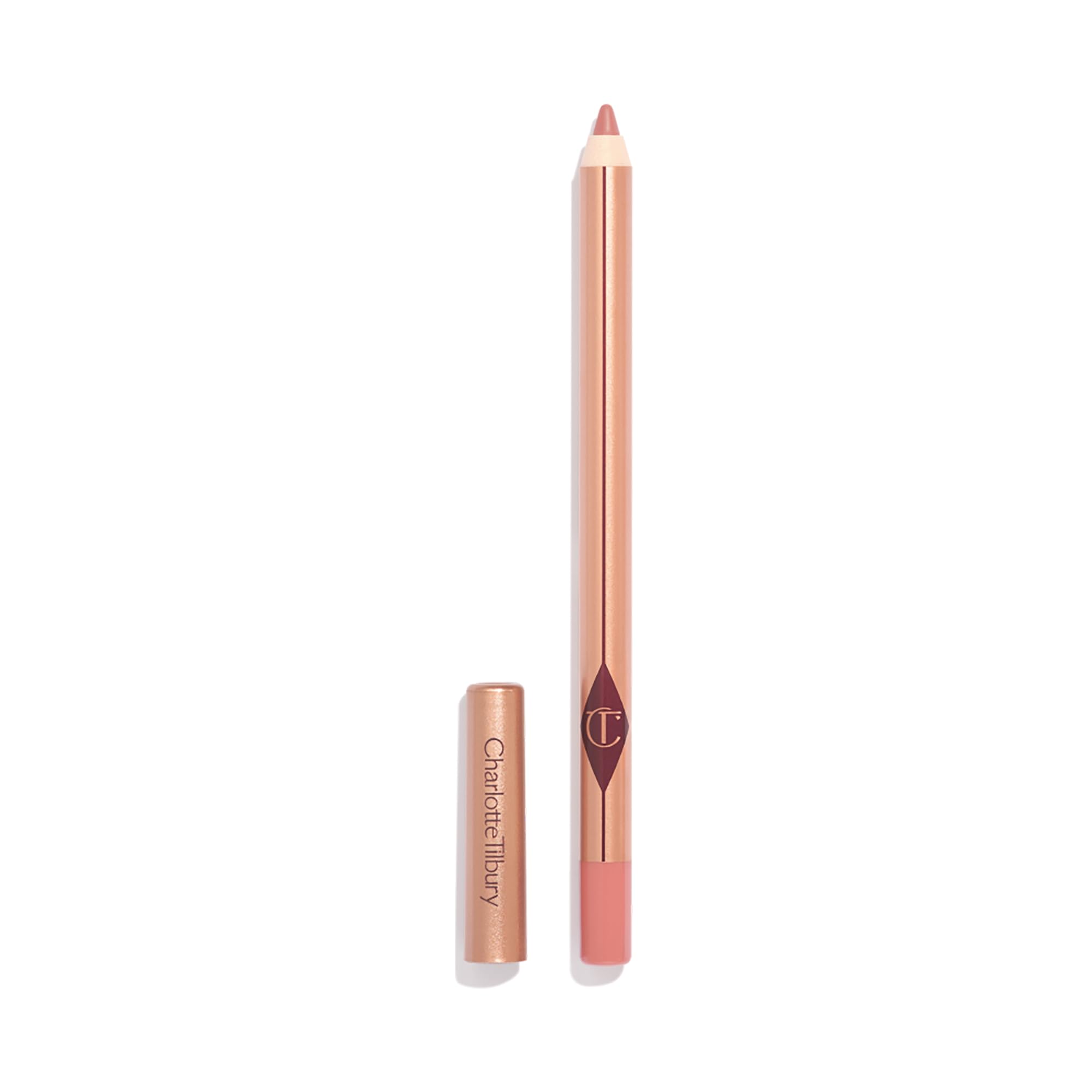 Charlotte Tilbury Lip Cheat Lip Liner Pencil - Gives Lips a Fuller-Looking, Defined Pout - Enriched with Jojoba Oil & Hyaluronic Acid - Waterproof, Smudge-Proof & Transfer-Proof - Pillow Talk Fair