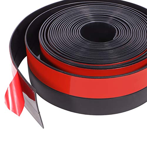 TORRAMI Silicone Weather Stripping 1 inch width 20 Feet Length, Seal for Door Under Bottom, Gap, Side, Glass Shower Door, Sliding Door,Windows, Grey