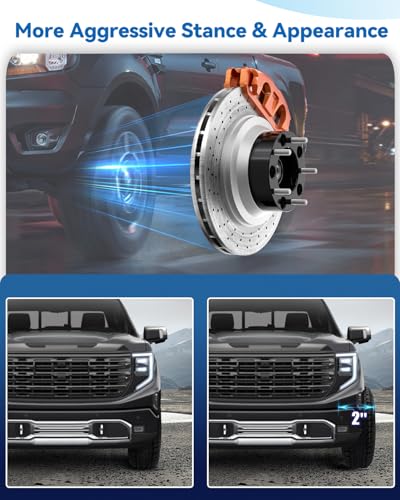 4PCS 5x5 Wheel Spacers 2 inch, 5x127 Black Wheel spacers 87.1mm Hub Bore with 14x1.5 Studs, Replacement for C1500 Suburban Yukon Tahoe