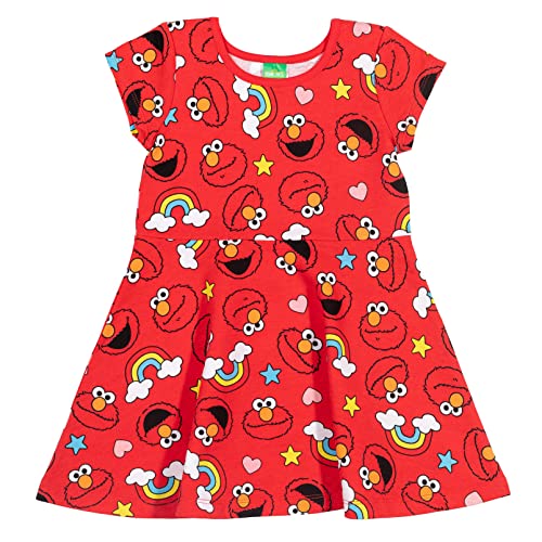 Sesame Street Elmo Infant Baby Girls Dress and Scrunchie Red 12 Months