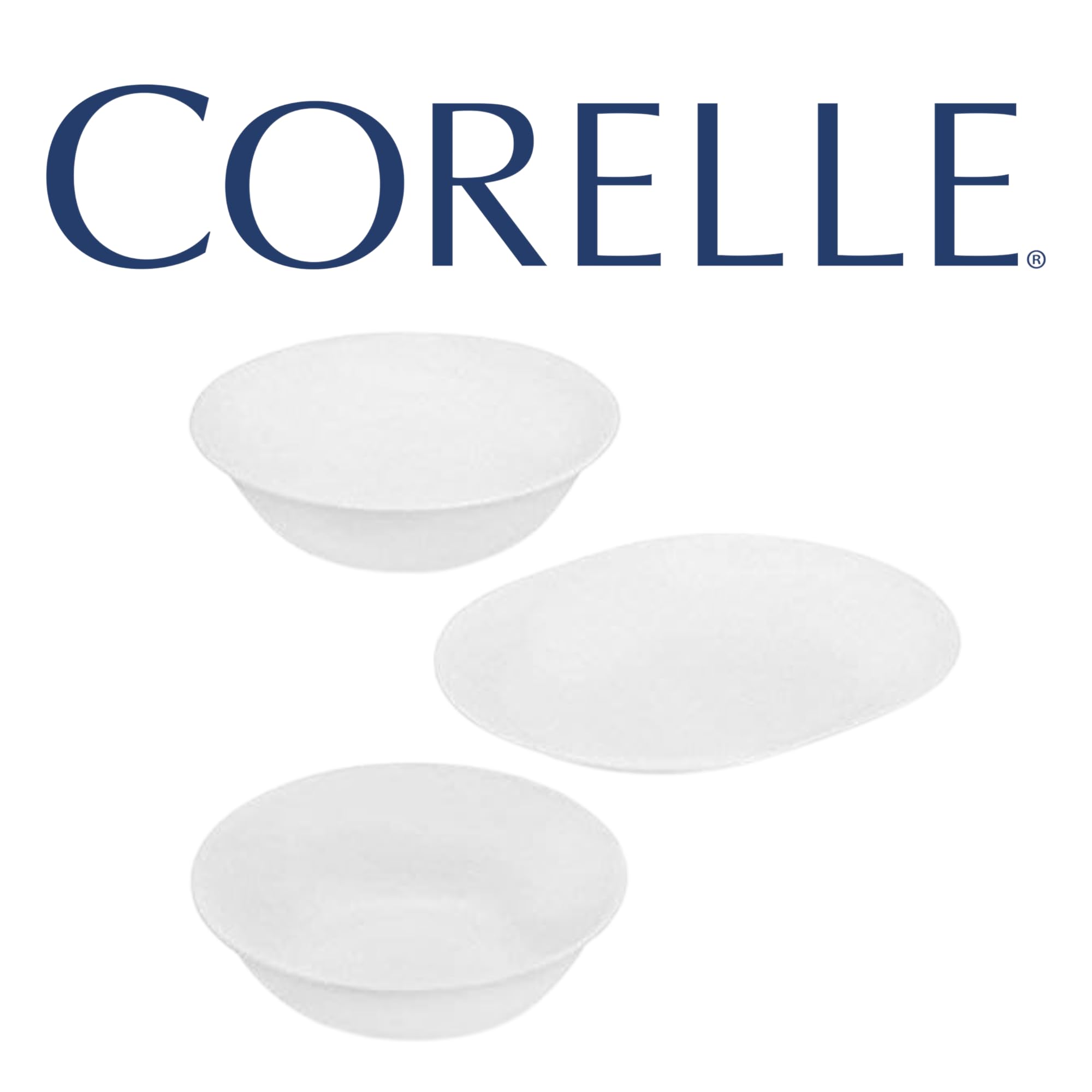 Corelle White 3-Piece Completer Set