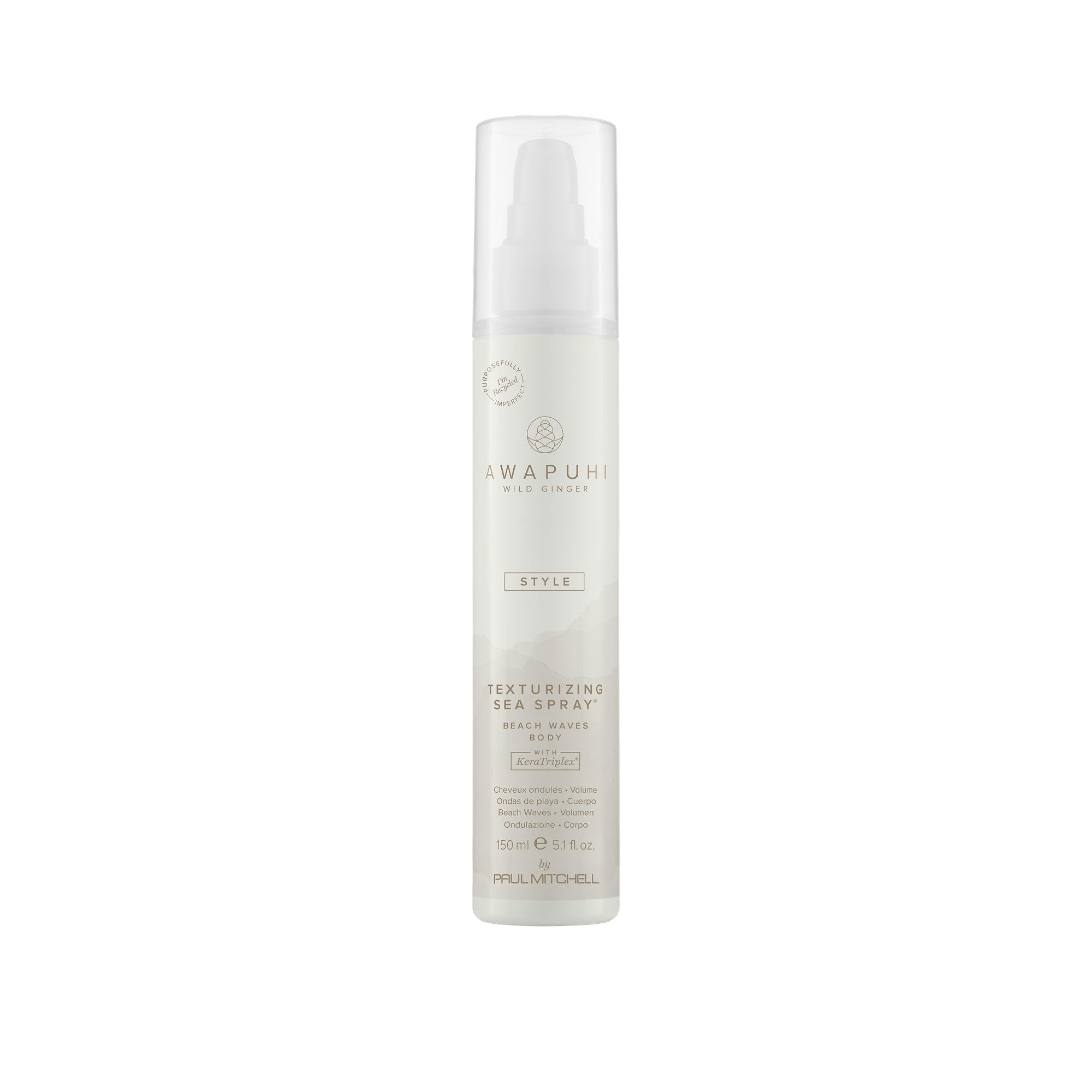 Awapuhi Wild Ginger by Paul Mitchell Texturizing Sea Spray, Creates Beach Waves, Adds Body, For All Hair Types, 5.1 fl. oz.