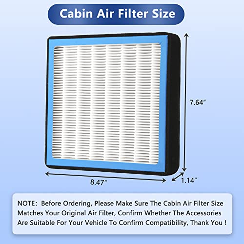 CF10285 Cabin Air Filter With Activated Carbon For Toyota 4Runner Highlander RAV4 Tundra Camry Corolla Prius Land Cruiser Sequoia Sienna Avalon 2010 2011 2012 2013 2014 2015 2016 2017 2018 2019 2020