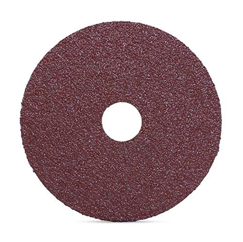 BHA Aluminum Oxide Resin Fiber Sanding and Grinding Discs, 5” x 7/8”, 24 Grit - 25 Pack