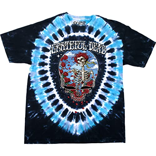 Liquid Blue Men's Standard Grateful Dead Steal Your Bertha T-Shirt, Tie Dye, Small