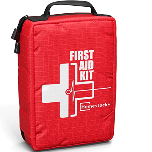 Compact First aid Kits,Portable First Aid Kit with Labelled Compartments Molle System Medical Kit for Car, Hiking, Backpacking, Camping, Traveling, and Cycling-111 Piece