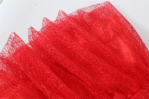 Mud Kingdom Baby Girls Tutu Dress Princess Cute Floral Tulle Red Birthday Wedding 6 Months
