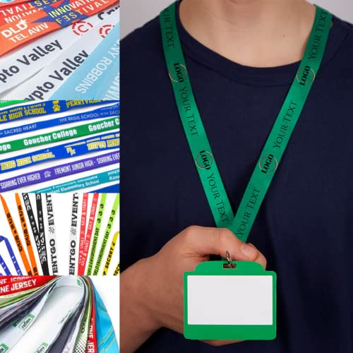 Personalized Lanyards Custom Neck Straps with Logo/Photo/Text/Name for Office Company School Event - 1 PCS