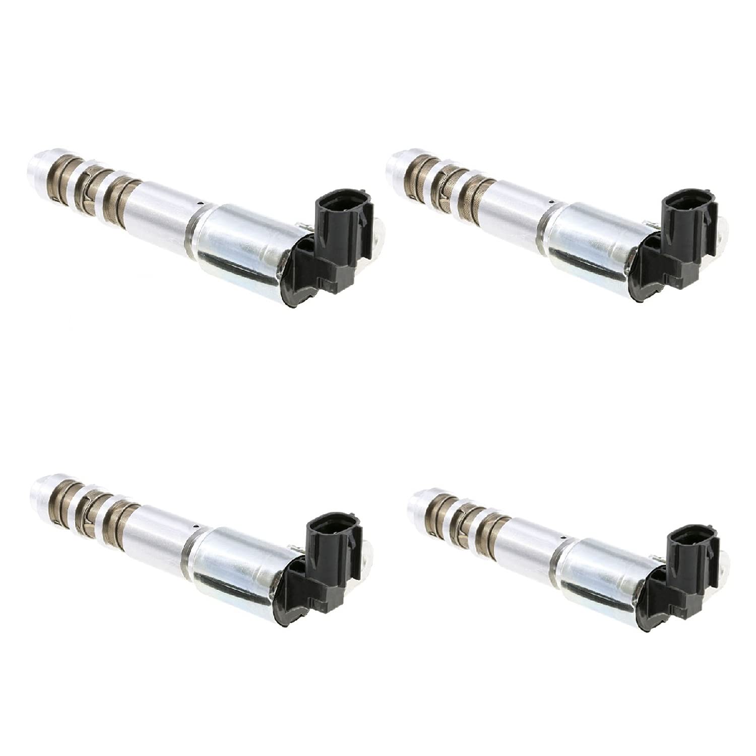 Intake Exhaust 4PCS Camshaft Position Solenoid Timing actuator Oil Control Valve V6 2.8L 3.0L 3.2L 3.6L Compatible with 04-16 ATS CTS SRX STS Camaro Equinox Limited Malibu Traverse Acadia Terrain G6